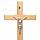 Krzyż Drewniany Brązowy Stojący 47 cm